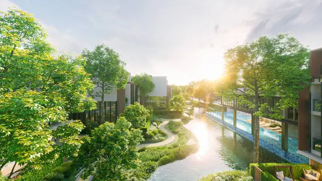 Đường dạo trong công viên nội khu