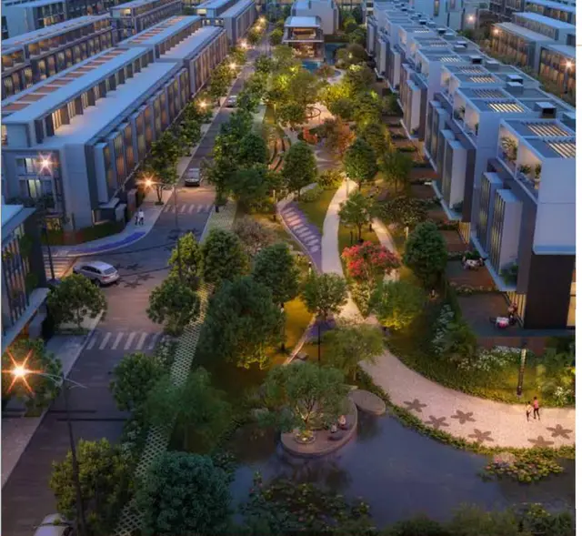 Công viên nội khu về đêm